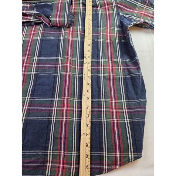 IZOD Men's XXL Multicolored Plaid Button Up Long Sleeve Shirt - Picture 6 of 8